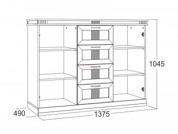 Комод Ольга-18 в Ирбите - irbit.mebel-e96.ru