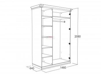 Шкаф 1500 мм Ольга-18 в Ирбите - irbit.mebel-e96.ru