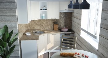 Кухонный гарнитур Ольга оптима 4 1400х2000 мм (Герда) в Ирбите - irbit.mebel-e96.ru