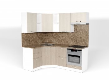 Кухонный гарнитур Ольга оптима 4 1400х2000 мм (Герда) в Ирбите - irbit.mebel-e96.ru