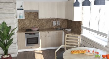 Кухонный гарнитур Ольга прайм 5 2300х1500 мм (Герда) в Ирбите - irbit.mebel-e96.ru