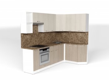 Кухонный гарнитур Ольга прайм 5 2300х1500 мм (Герда) в Ирбите - irbit.mebel-e96.ru
