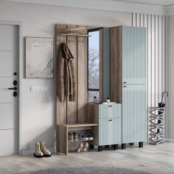 Прихожая Олива ПР-04 шарли бриз (БТС) в Ирбите - irbit.mebel-e96.ru