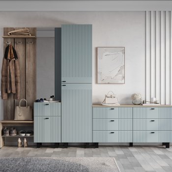 Прихожая Олива ПР-04 шарли бриз (БТС) в Ирбите - irbit.mebel-e96.ru