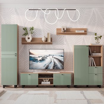 Пенал 500 мм Олива ПН-01 эвкалипт софт (БТС) в Ирбите - irbit.mebel-e96.ru