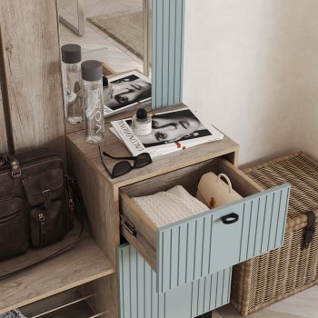 Прихожая Олива ПР-04 шарли бриз (БТС) в Ирбите - irbit.mebel-e96.ru