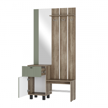 Прихожая Олива эвкалипт софт, модульная (БТС) в Ирбите - irbit.mebel-e96.ru