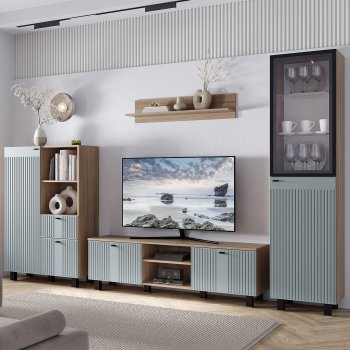 Тумба под ТВ Олива ТБ-09 шарли бриз (БТС) в Ирбите - irbit.mebel-e96.ru