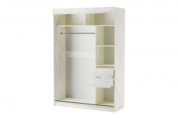 Шкаф-купе Орион 1500 мм крафт белый (Памир) в Ирбите - irbit.mebel-e96.ru