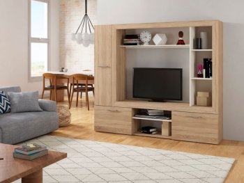 Стенка OSKAR3 дуб сонома (Генезис) в Ирбите - irbit.mebel-e96.ru