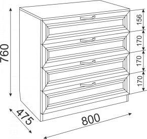 Комод Ости Модуль 06 (Риннер) в Ирбите - irbit.mebel-e96.ru