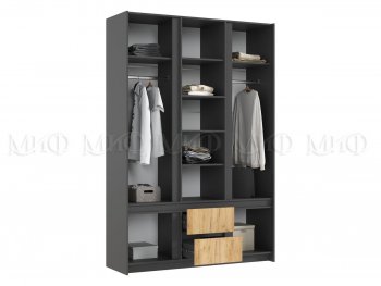 Шкаф 1500 мм Остин крафт/графит (Миф) в Ирбите - irbit.mebel-e96.ru