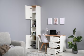 Стеллаж 16.427 Остин белый (Моби) в Ирбите - irbit.mebel-e96.ru