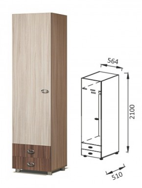 ПМ-13 шкаф для платья Юниор-6 в Ирбите - irbit.mebel-e96.ru