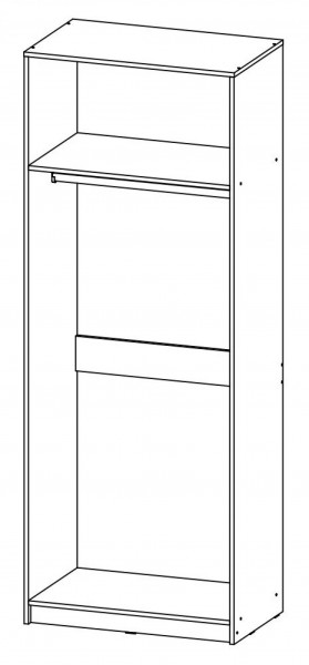 Шкаф 2 ств. 800 мм Бася (ВНК) в Ирбите - irbit.mebel-e96.ru