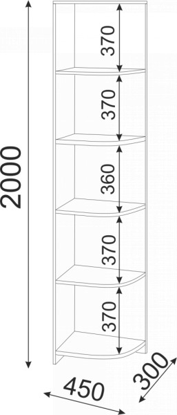 Набор подростковой мебели Остин модульный (Риннер) в Ирбите - irbit.mebel-e96.ru