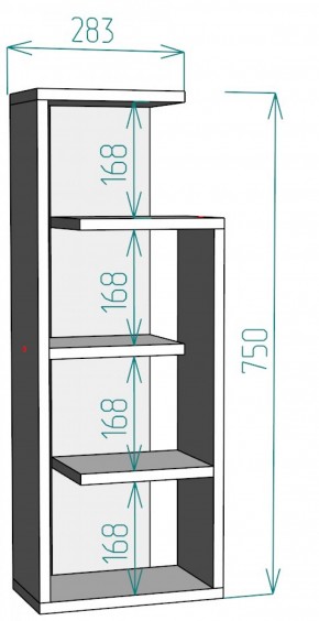 Полка настольная (S3) ДМ в Ирбите - irbit.mebel-e96.ru