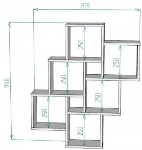 Полка S13 (Белый) в Ирбите - irbit.mebel-e96.ru