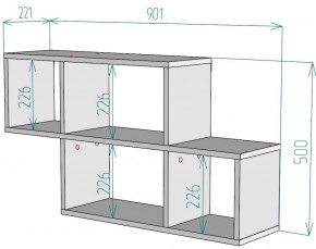 Полка S39 (Белый) в Ирбите - irbit.mebel-e96.ru