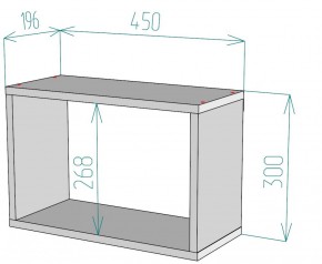 Полка S46 (Белый) в Ирбите - irbit.mebel-e96.ru