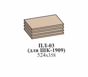 Полка ЭЙМИ ПЛ-03 (для ШК-1909) Бодега белая в Ирбите - irbit.mebel-e96.ru | фото