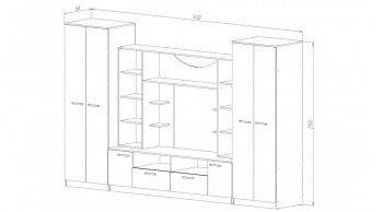 Стенка Премьер анкор (Лин) в Ирбите - irbit.mebel-e96.ru