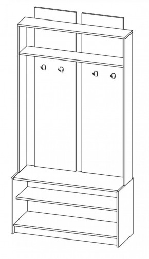 Прихожая Марица модульная (ЯШ темный/ светлый) (ВНК) в Ирбите - irbit.mebel-e96.ru