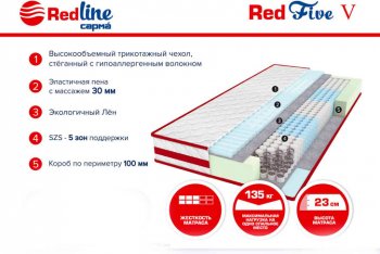 Матрас Red 5 h23 в Ирбите - irbit.mebel-e96.ru