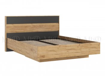 Кровать парящая Роджина с подсветкой, крафт/графит (Миф) в Ирбите - irbit.mebel-e96.ru