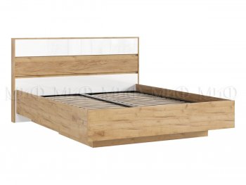 Кровать парящая с ПМ Роджина крафт/белый (Миф) в Ирбите - irbit.mebel-e96.ru