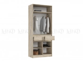 Шкаф 1000 мм Роджина крафт серый/кашемир (Миф) в Ирбите - irbit.mebel-e96.ru