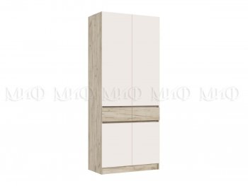 Шкаф 1000 мм Роджина крафт серый/кашемир (Миф) в Ирбите - irbit.mebel-e96.ru | фото