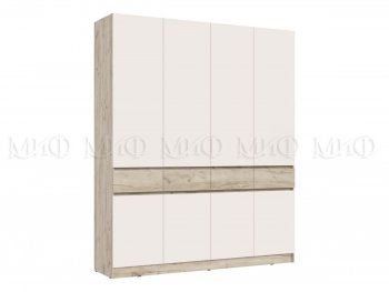 Шкаф 2000 мм 4-х ств. Роджина крафт серый/кашемир (Миф) в Ирбите - irbit.mebel-e96.ru | фото