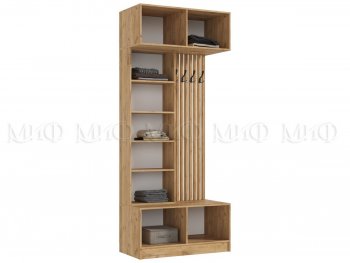 Прихожая Роджина крафт/изумруд, модульная (Миф) в Ирбите - irbit.mebel-e96.ru