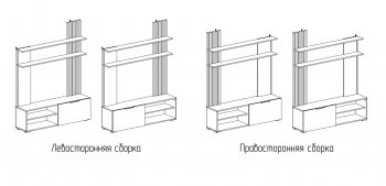 Стенка Роджина крафт/белый гл. (Миф) в Ирбите - irbit.mebel-e96.ru