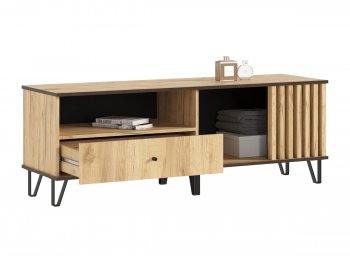 Тумба ТВ (1500) Роджина дуб крафт (Миф) в Ирбите - irbit.mebel-e96.ru