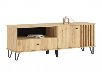 Тумба ТВ (1500) Роджина дуб крафт/дуб крафт (Миф) в Ирбите - irbit.mebel-e96.ru