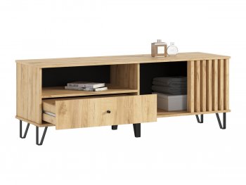 Тумба ТВ (1500) Роджина дуб крафт/дуб крафт (Миф) в Ирбите - irbit.mebel-e96.ru