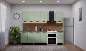 Кухонный гарнитур Ромашка 1600 мм Фисташка (Аленка) в Ирбите - irbit.mebel-e96.ru