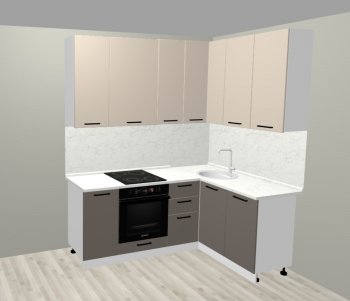 Кухонный гарнитур угловой 2000*1400 мм (Санвут) в Ирбите - irbit.mebel-e96.ru