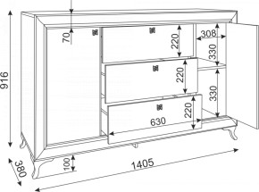 Комод с ящиками Саванна М02 (Риннер) в Ирбите - irbit.mebel-e96.ru