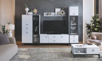 Комод с 2 стеклянными дверями Шарлиз (Можга) в Ирбите - irbit.mebel-e96.ru