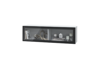 Шкаф горизонтальный с 1 стеклянной дверкой (1200) Шарлиз (Можга) в Ирбите - irbit.mebel-e96.ru | фото