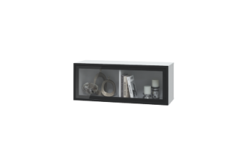 Шкаф горизонтальный с 1 стеклянной дверкой (900) Шарлиз (Можга) в Ирбите - irbit.mebel-e96.ru | фото