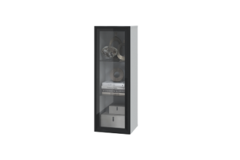 Шкаф вертикальный с 1 стеклянной дверкой (1000) Шарлиз (Можга) в Ирбите - irbit.mebel-e96.ru