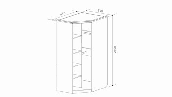 Шкаф угловой ШиК-3 (Уголок Школьника 2) в Ирбите - irbit.mebel-e96.ru