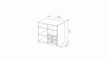 Шкаф комбинированный В-3 ШиК-7 (Уголок Школьника 2) в Ирбите - irbit.mebel-e96.ru