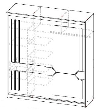 Шкаф-купе № 25 2000 мм (СВ) в Ирбите - irbit.mebel-e96.ru