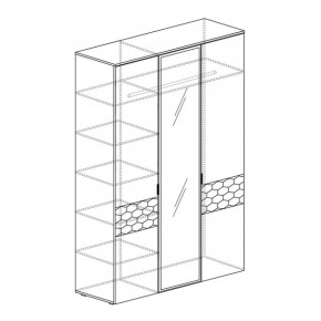 Шкаф 3-дверный Дели 71 (Яна) в Ирбите - irbit.mebel-e96.ru