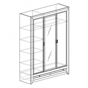 Шкаф 3-дверный Фьорд 150 (Яна) в Ирбите - irbit.mebel-e96.ru